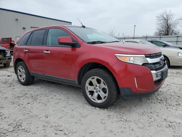 2FMDK3JC1BBA11687 - 2011 FORD EDGE SEL RED photo 4