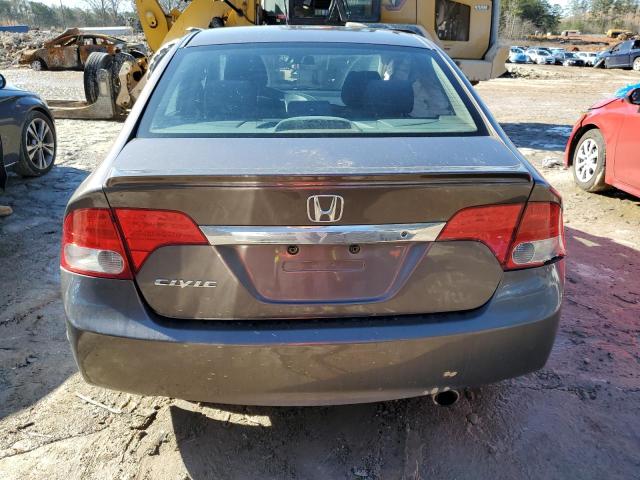 2HGFA16659H513702 - 2009 HONDA CIVIC LX-S ნაცრისფერი ფოტო 6