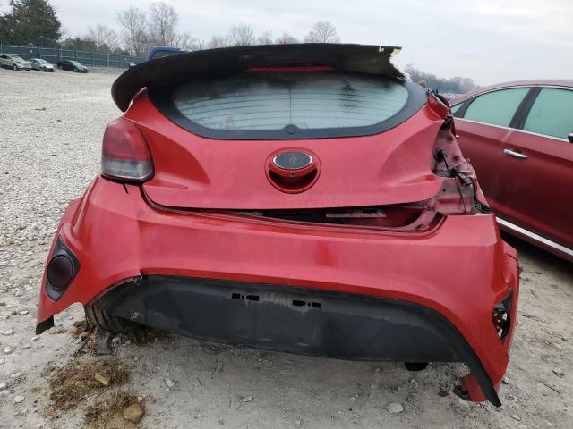 KMHTC6AE4GU289920 - 2016 HYUNDAI VELOSTER TURBO RED photo 6