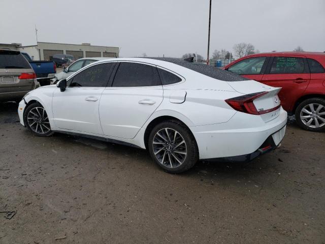 5NPEH4J27LH006634 - 2020 HYUNDAI SONATA LIMITED WHITE photo 2