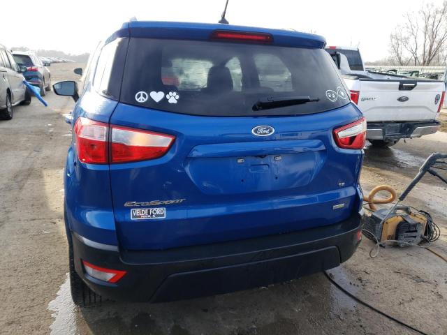 MAJ3S2GE0KC294110 - 2019 FORD ECOSPORT SE BLUE photo 6