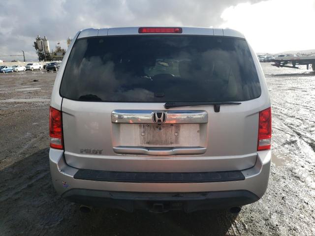 5FNYF3H56DB035006 - 2013 HONDA PILOT EXL SILVER photo 6