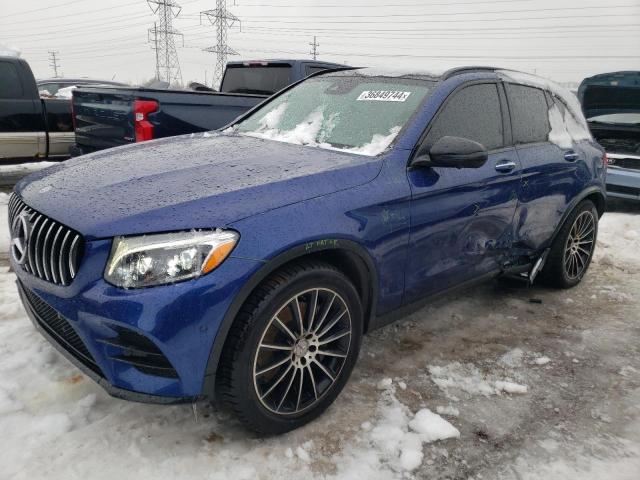 WDC0G6EB5JF376663 - 2018 MERCEDES-BENZ GLC 43 4MATIC AMG BLUE photo 1