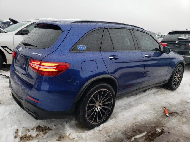 WDC0G6EB5JF376663 - 2018 MERCEDES-BENZ GLC 43 4MATIC AMG BLUE photo 3