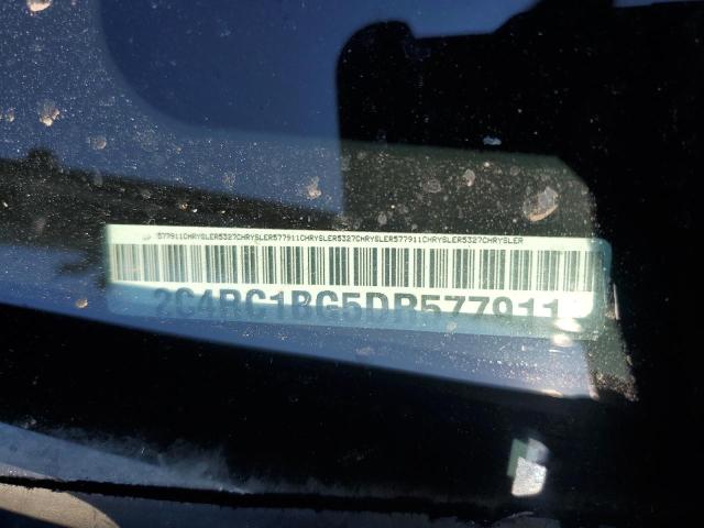 2C4RC1BG5DR577911 - 2013 CHRYSLER TOWN & COU TOURING BURGUNDY photo 13