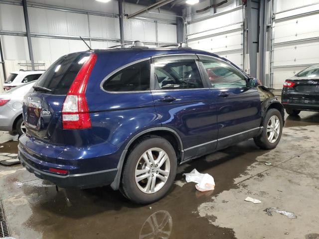 5J6RE4H78AL054884 - 2010 HONDA CR-V EXL BLUE photo 3