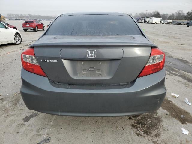 2HGFB2F91CH554039 - 2012 HONDA CIVIC EXL GRAY photo 6