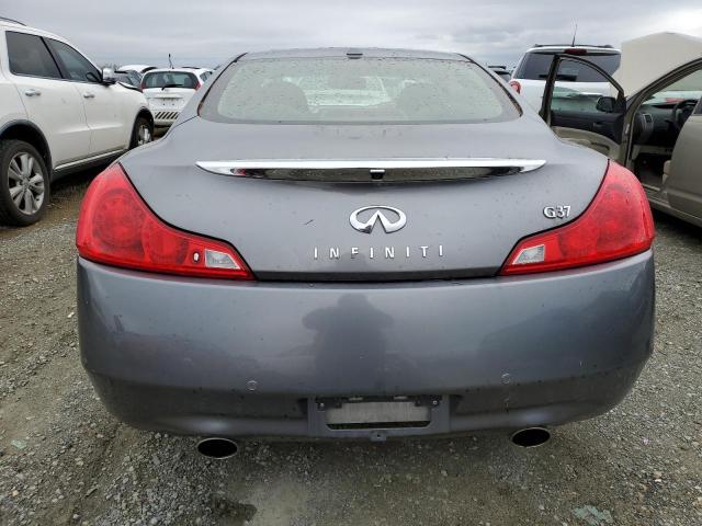 JN1CV6EK7CM423153 - 2012 INFINITI G37 BASE GRAY photo 6