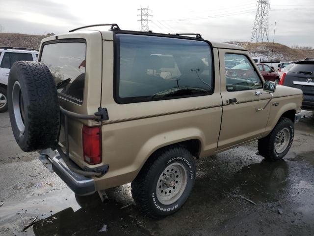 1FMCU14T7KUC41590 - 1989 FORD BRONCO II GOLD photo 3