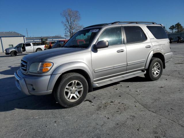 5TDBT48AX3S187883 - 2003 TOYOTA SEQUOIA LIMITED SILVER photo 1