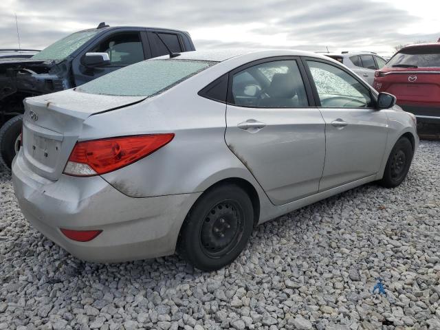 KMHCT4AEXEU587728 - 2014 HYUNDAI ACCENT GLS SILVER photo 3