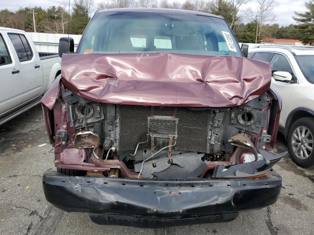 1GAHG39U731136901 - 2003 CHEVROLET EXPRESS G3 MAROON photo 5