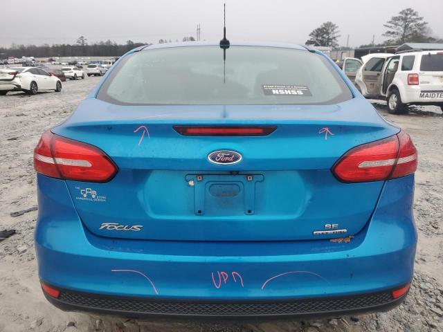 1FADP3F28FL367569 - 2015 FORD FOCUS SE BLUE photo 6