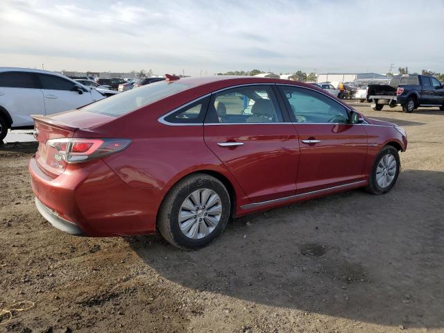 KMHE24L15GA020658 - 2016 HYUNDAI SONATA HYBRID RED photo 3