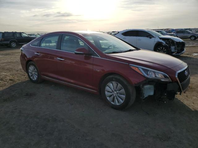 KMHE24L15GA020658 - 2016 HYUNDAI SONATA HYBRID RED photo 4