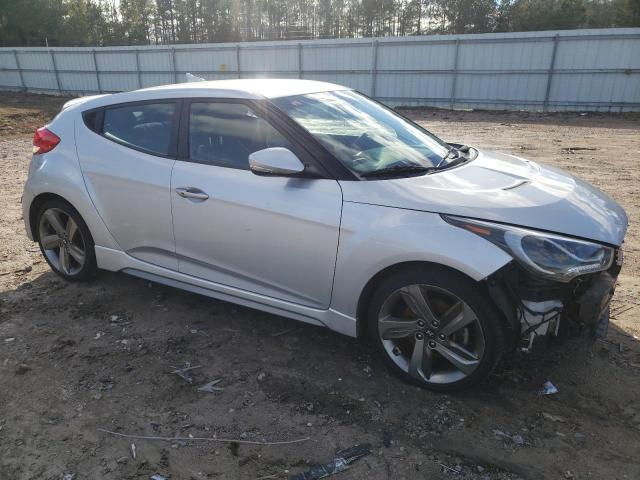 KMHTC6AE9DU099977 - 2013 HYUNDAI VELOSTER TURBO SILVER photo 4