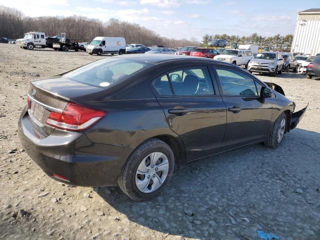 19XFB2F58DE227131 - 2013 HONDA CIVIC LX BROWN photo 3