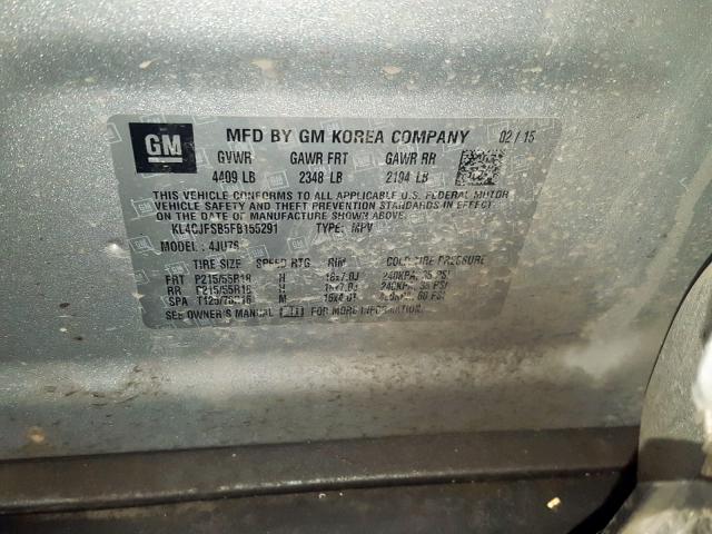 KL4CJFSB5FB155291 - 2015 BUICK ENCORE CONVENIENCE  照片 10