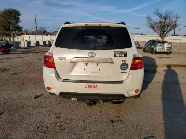 JTEES41A682098879 - 2008 TOYOTA HIGHLANDER WHITE photo 6