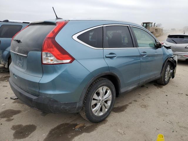 2HKRM3H75EH539609 - 2014 HONDA CR-V EXL BLUE photo 3