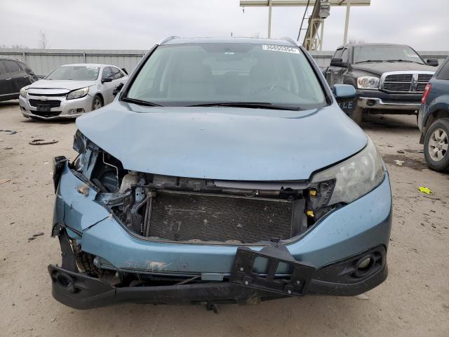 2HKRM3H75EH539609 - 2014 HONDA CR-V EXL BLUE photo 5