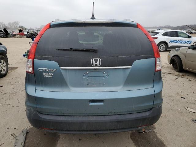 2HKRM3H75EH539609 - 2014 HONDA CR-V EXL BLUE photo 6