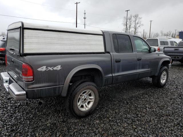 1D7HG48N04S731159 - 2004 DODGE DAKOTA QUAD SLT GRAY photo 3