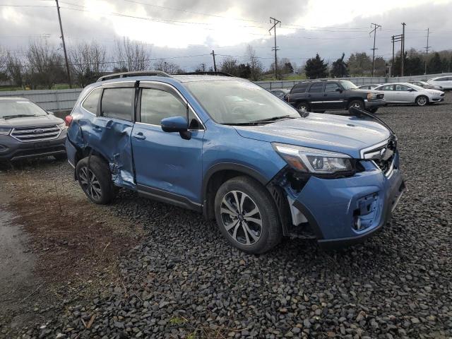 JF2SKAUC1KH501448 - 2019 SUBARU FORESTER LIMITED BLUE photo 4