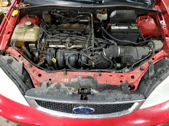 1FAFP34N15W300153 - 2005 FORD FOCUS ZX4 RED photo 11