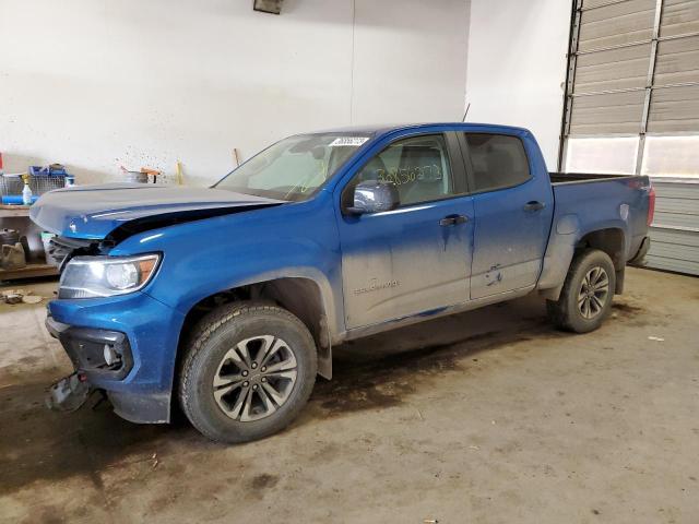 1GCGTDEN7N1132188 - 2022 CHEVROLET COLORADO Z71 BLUE photo 1