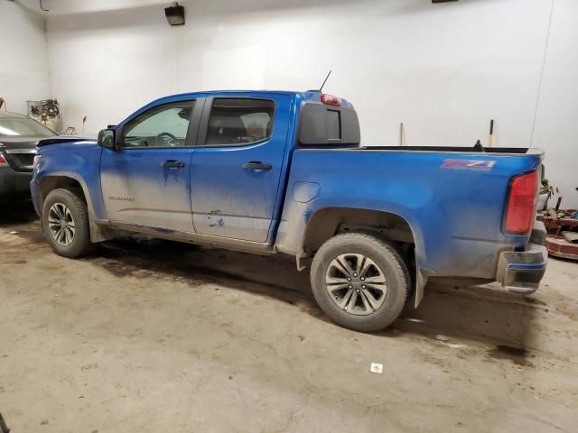 1GCGTDEN7N1132188 - 2022 CHEVROLET COLORADO Z71 BLUE photo 2