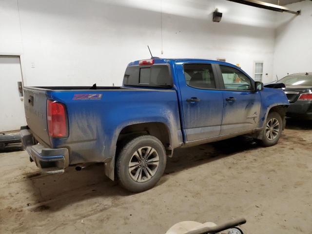 1GCGTDEN7N1132188 - 2022 CHEVROLET COLORADO Z71 BLUE photo 3