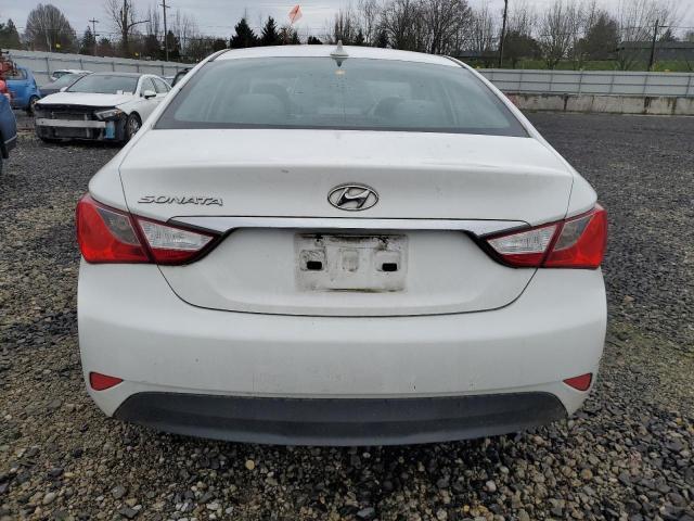 5NPEB4ACXEH852169 - 2014 HYUNDAI SONATA GLS WHITE photo 6