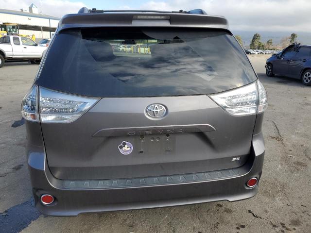 5TDXZ3DC8HS797567 - 2017 TOYOTA SIENNA SE CHARCOAL photo 6