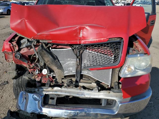 1FTRX12W65NB19160 - 2005 FORD F150 RED photo 11