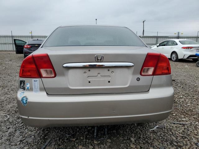 2HGES26741H565432 - 2001 HONDA CIVIC EX BEIGE photo 6