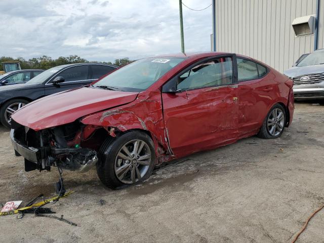 KMHD84LF4JU658329 - 2018 HYUNDAI ELANTRA SEL BURGUNDY photo 1