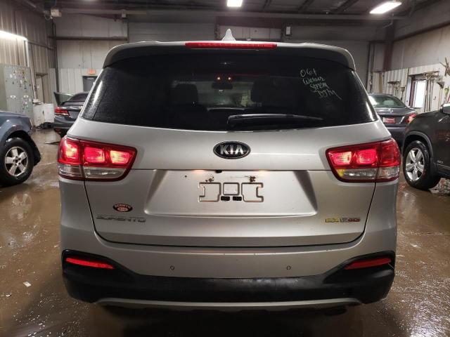 5XYPH4A19GG024985 - 2016 KIA SORENTO EX SILVER photo 6