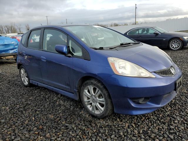 JHMGE8G49AS028083 - 2010 HONDA FIT SPORT BLUE photo 4