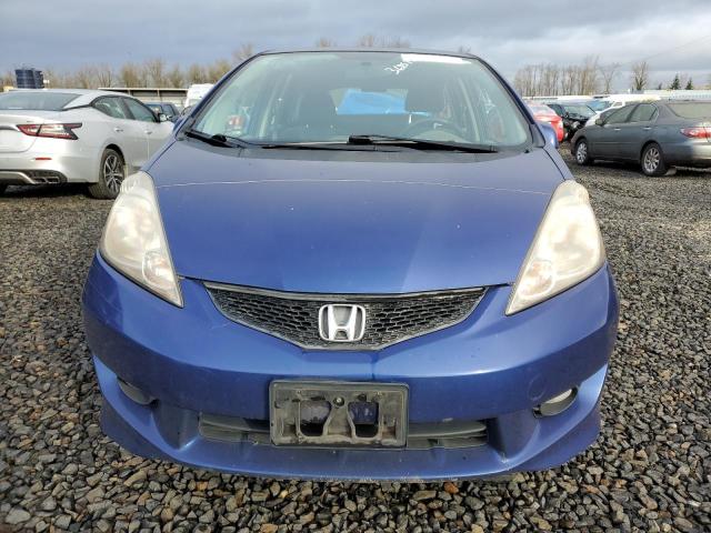 JHMGE8G49AS028083 - 2010 HONDA FIT SPORT BLUE photo 5