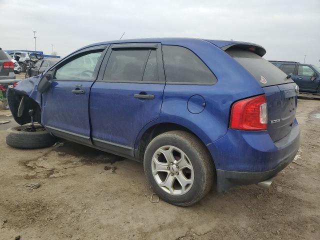 2FMDK4GC2DBE17350 - 2013 FORD EDGE SE BLUE photo 2