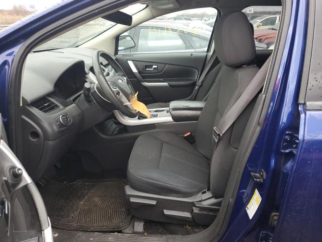 2FMDK4GC2DBE17350 - 2013 FORD EDGE SE BLUE photo 7