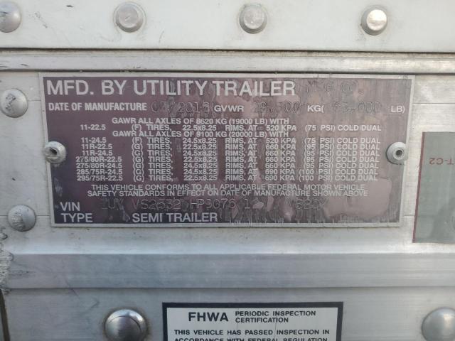 1UYVS2532HP907612 - 2017 UTILITY TRAILER WHITE photo 10