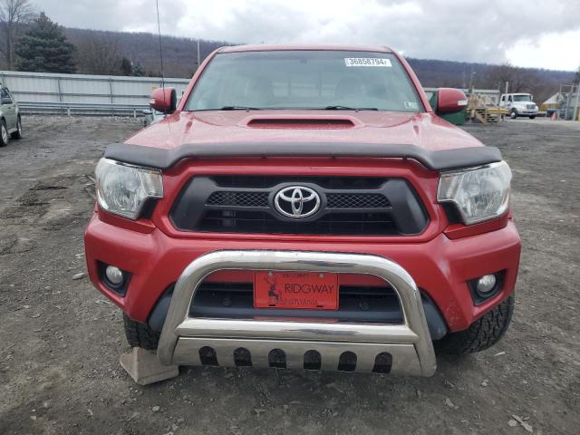 3TMMU4FN2EM064142 - 2014 TOYOTA TACOMA DOUBLE CAB LONG BED RED photo 5