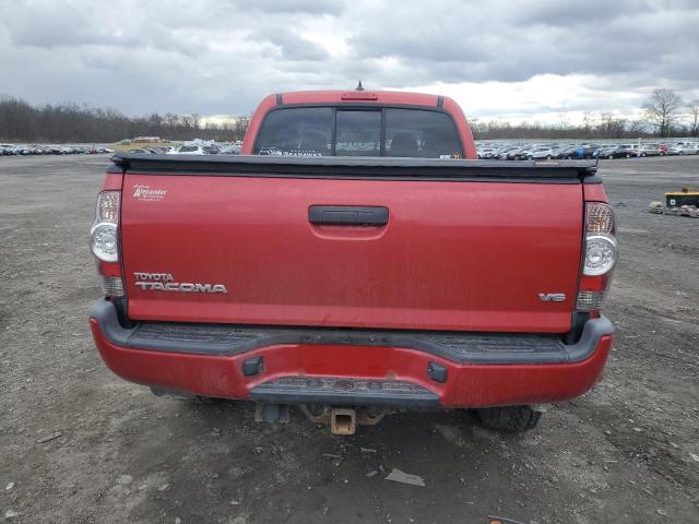 3TMMU4FN2EM064142 - 2014 TOYOTA TACOMA DOUBLE CAB LONG BED RED photo 6