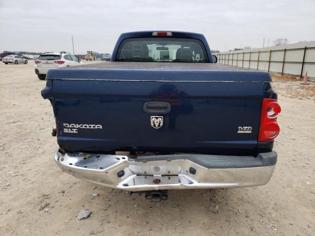 1D7HE42J65S353622 - 2005 DODGE DAKOTA SLT BLUE photo 6