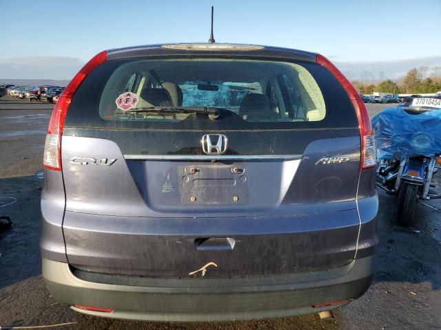 2HKRM4H33DH601591 - 2013 HONDA CR-V LX BLUE photo 6