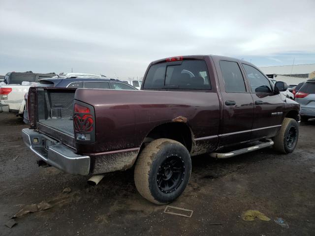 1D7HU18D35S108523 - 2005 DODGE RAM 1500 ST BURGUNDY photo 3