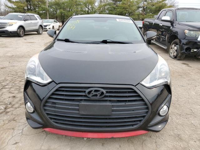 KMHTC6AE8DU164365 - 2013 HYUNDAI VELOSTER TURBO BLACK photo 5