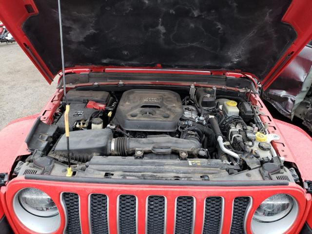 1C4HJXEN1JW147648 - 2018 JEEP WRANGLER U SAHARA RED photo 11